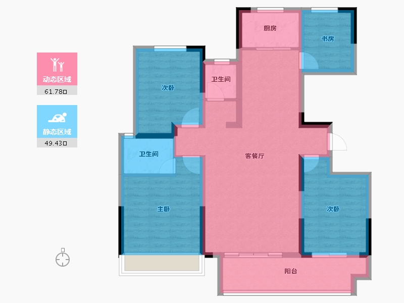 河南省-濮阳市-华信·越绣水岸-99.02-户型库-动静分区