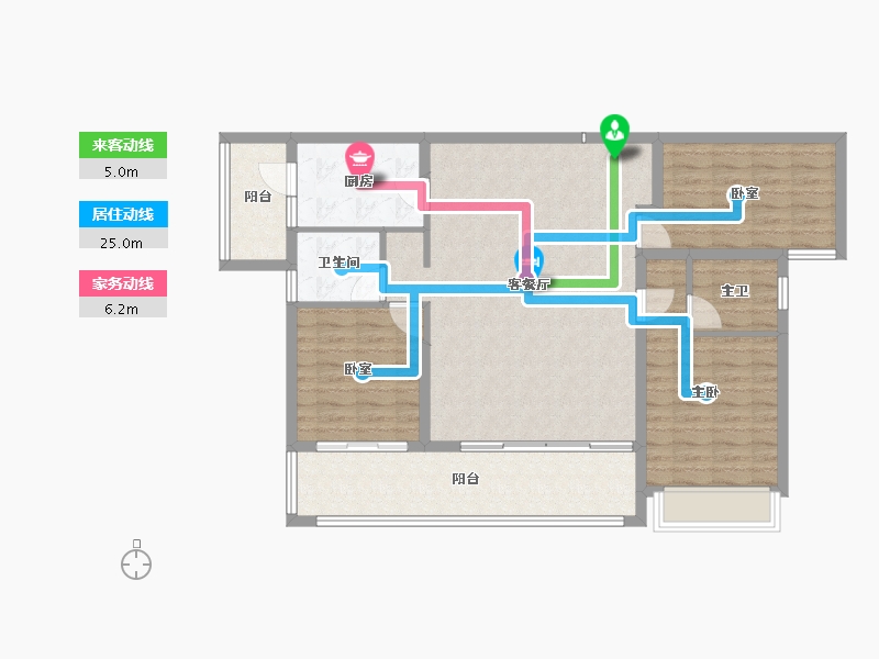 四川省-成都市-建发央玺-104.16-户型库-动静线