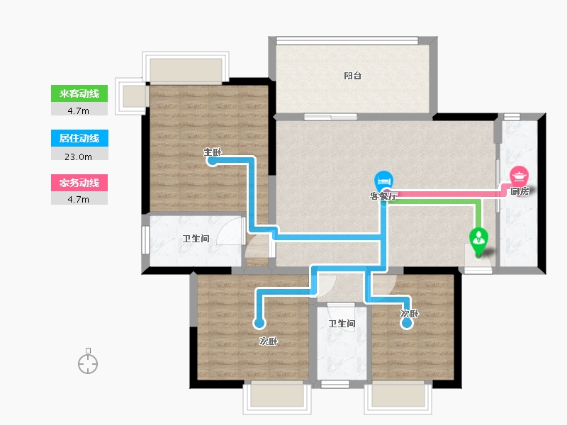 四川省-绵阳市-水韵长滩-101.00-户型库-动静线