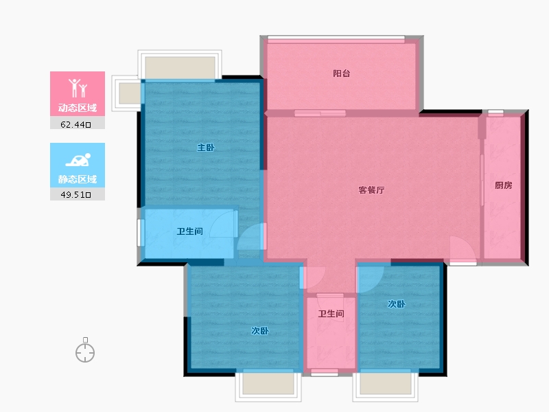 四川省-绵阳市-水韵长滩-101.00-户型库-动静分区