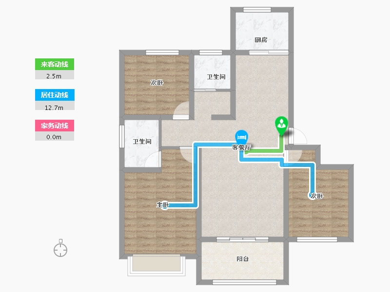 河南省-濮阳市-恒基·悦和府-94.90-户型库-动静线