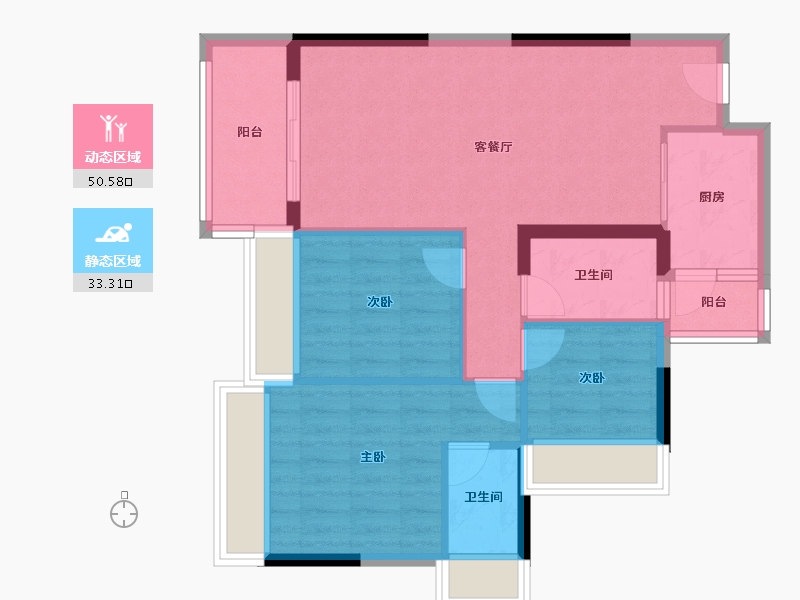 广东省-清远市-海港成天荷1号-75.22-户型库-动静分区