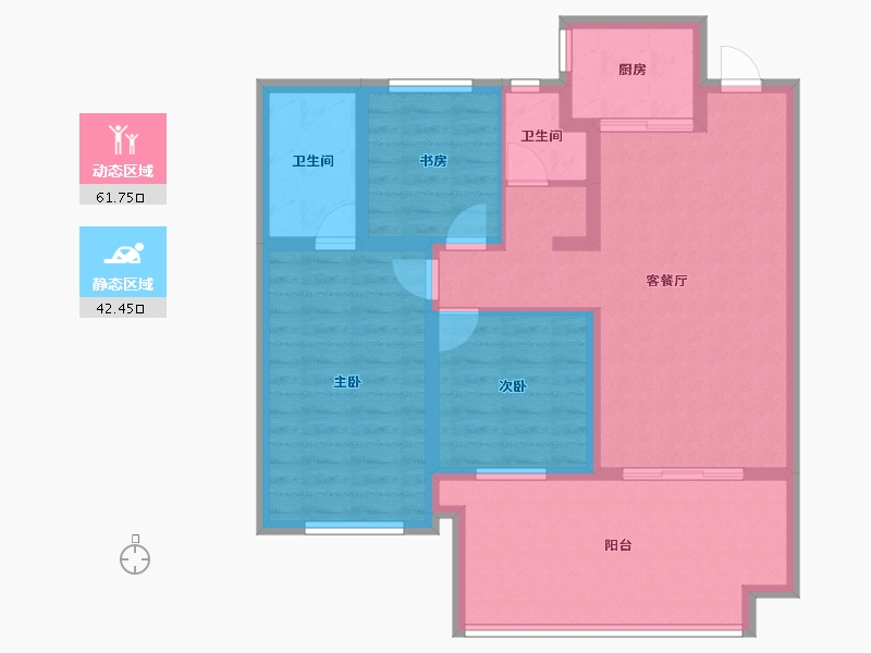 河南省-濮阳市-云熙府-92.96-户型库-动静分区