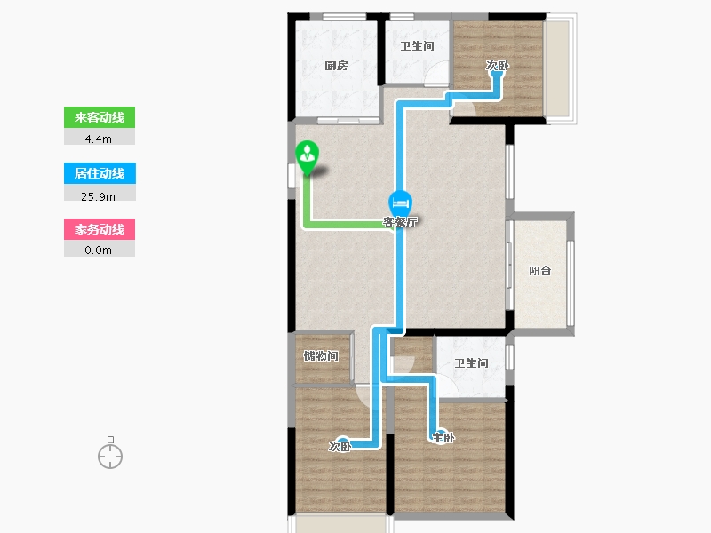 河南省-濮阳市-碧桂园·云溪尚境-112.77-户型库-动静线