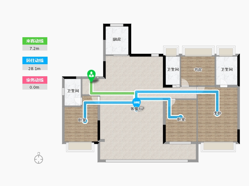 江苏省-泰州市-兴化碧桂园星河宸院-168.00-户型库-动静线