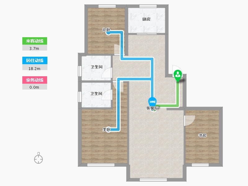 内蒙古自治区-通辽市-丽景华庭-102.00-户型库-动静线