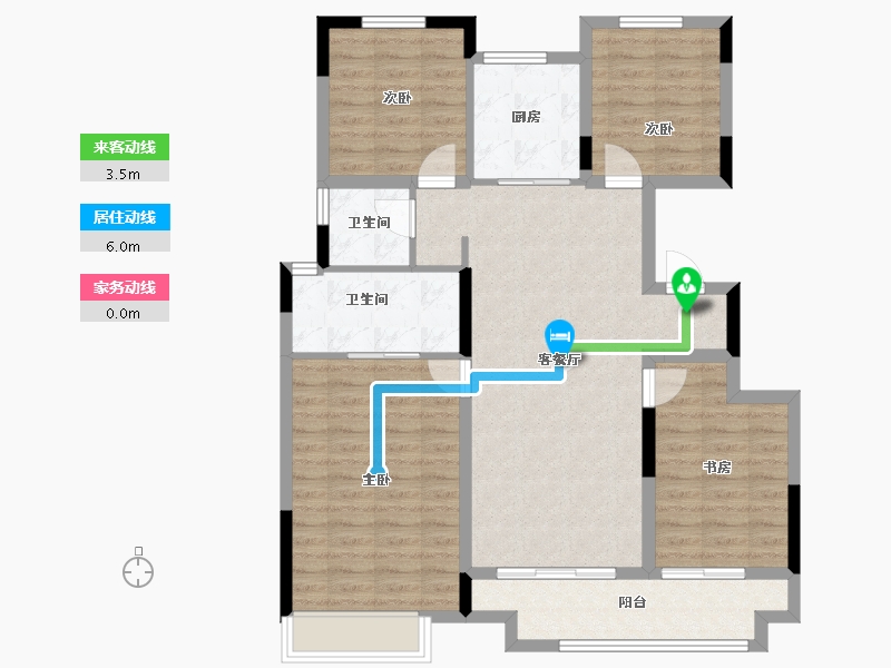 安徽省-蚌埠市-融创山水宸院-101.10-户型库-动静线