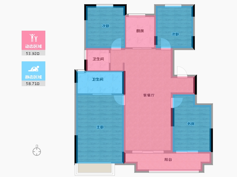 安徽省-蚌埠市-融创山水宸院-101.10-户型库-动静分区