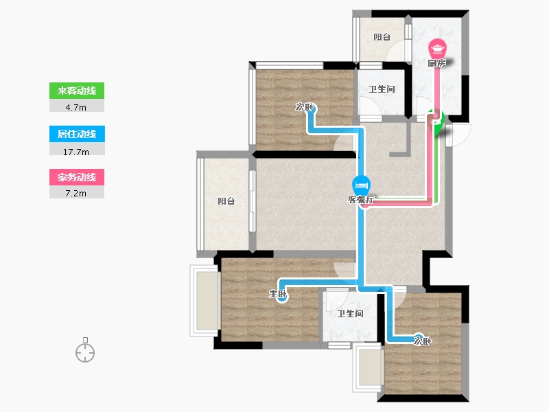 四川省-眉山市-融创九天一城-79.11-户型库-动静线