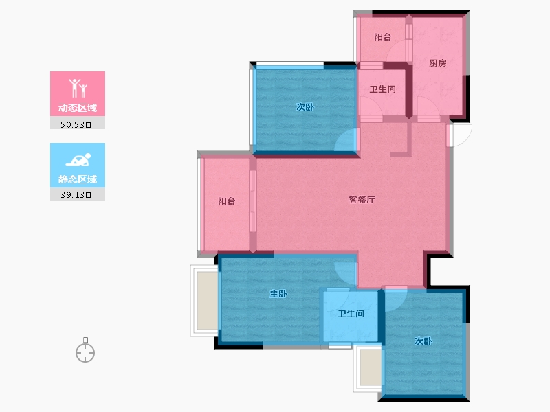 四川省-眉山市-融创九天一城-79.11-户型库-动静分区