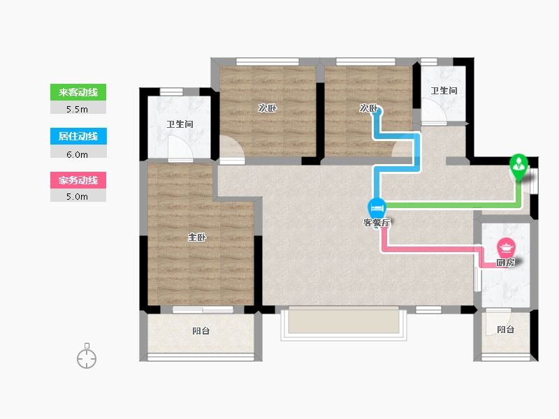 四川省-眉山市-复地天府湾-81.22-户型库-动静线