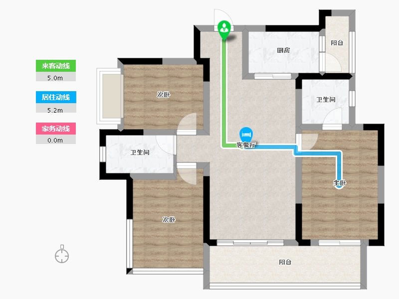 四川省-眉山市-融创九天一城-86.33-户型库-动静线