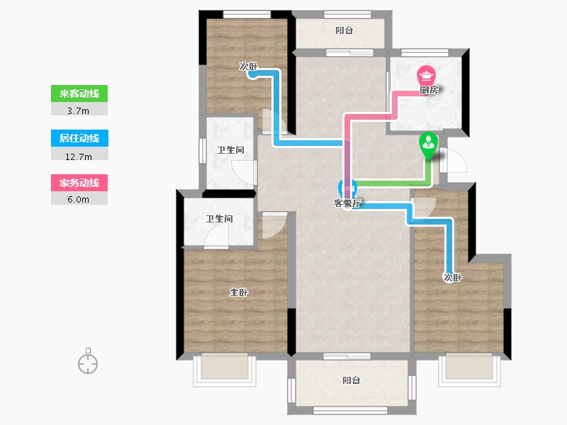 江西省-九江市-海伦堡·海伦国际-91.99-户型库-动静线