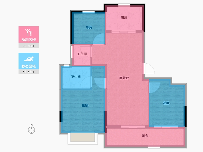 浙江省-湖州市-安吉慢谷-78.97-户型库-动静分区