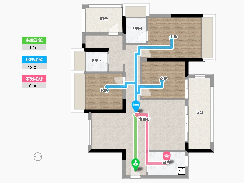 广东省-清远市-中海阅湖壹号-96.01-户型库-动静线