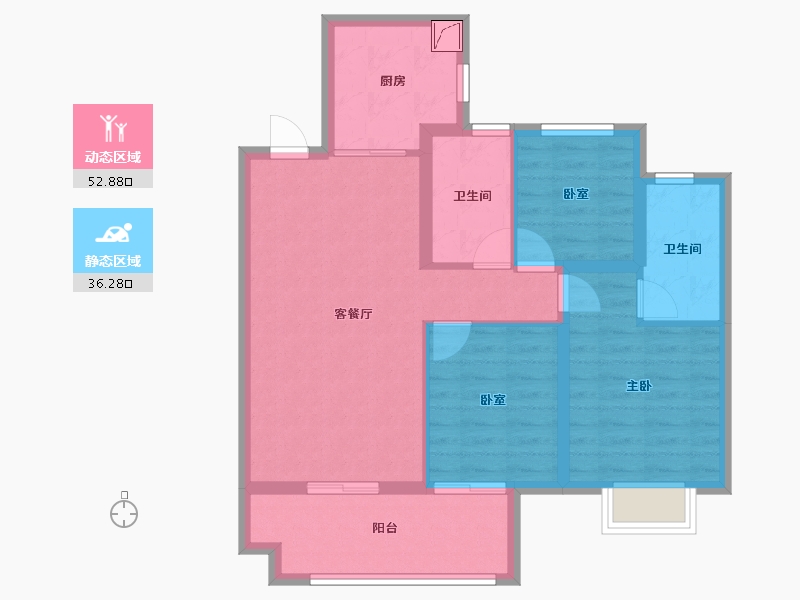 江西省-九江市-中海国际社区-79.48-户型库-动静分区