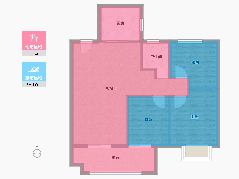 江西省-九江市-中海国际社区-74.47-户型库-动静分区