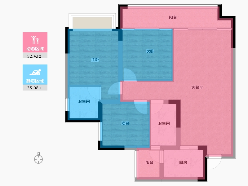 四川省-眉山市-仁寿翡翠城-78.13-户型库-动静分区