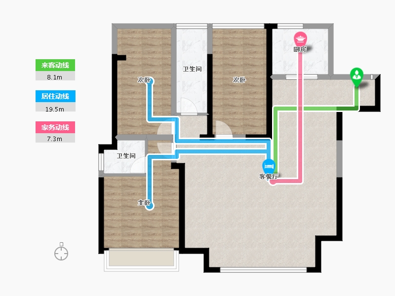 宁夏回族自治区-银川市-民生城·玖峯-109.19-户型库-动静线