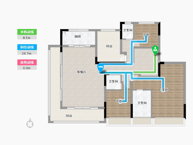 安徽省-滁州市-金鹏天境-148.00-户型库-动静线