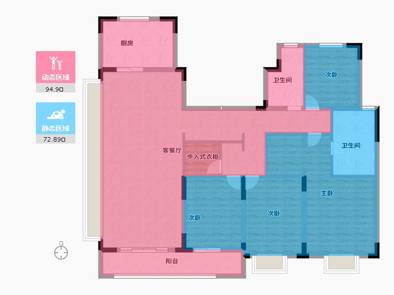 安徽省-蚌埠市-融创山水宸院-152.00-户型库-动静分区