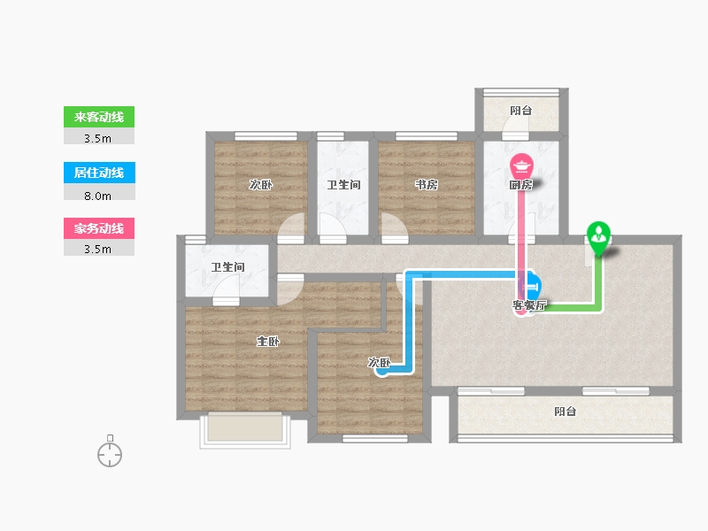 四川省-眉山市-复地天府湾-99.47-户型库-动静线