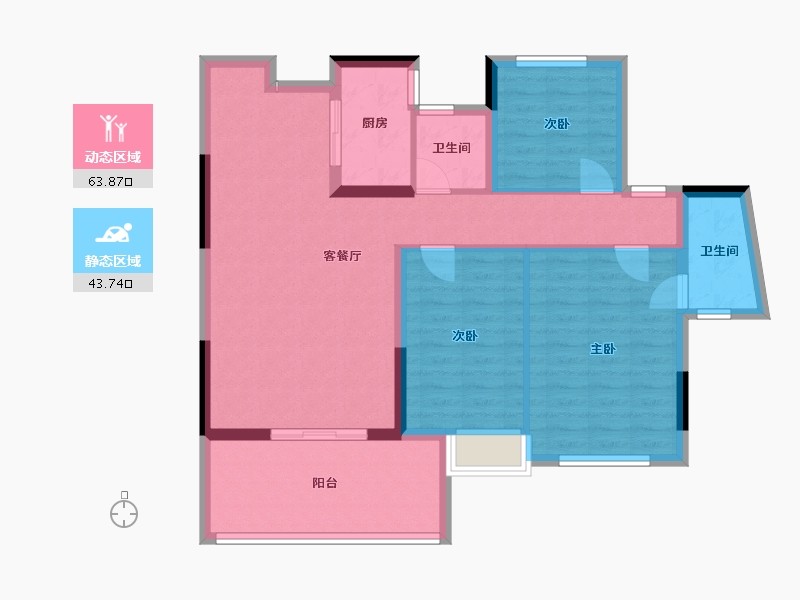 广西壮族自治区-梧州市-万象维也纳-120.00-户型库-动静分区