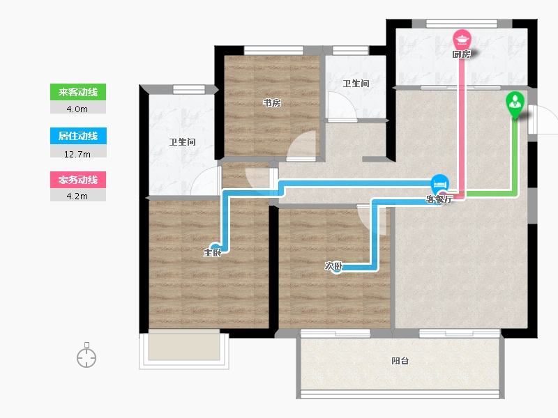 浙江省-宁波市-海湾新城-80.10-户型库-动静线