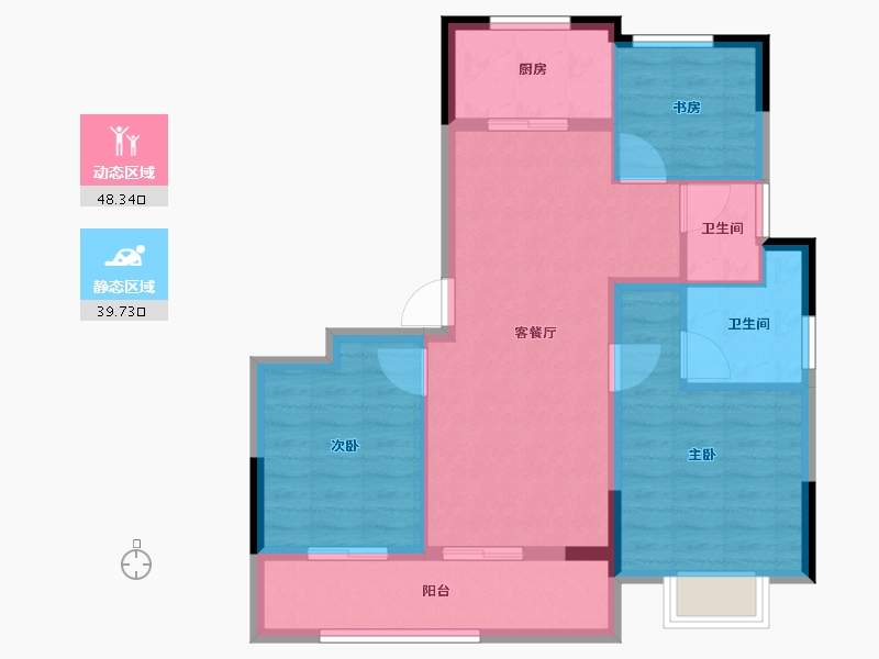 浙江省-湖州市-安吉慢谷-78.99-户型库-动静分区