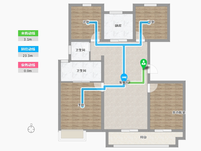 安徽省-蚌埠市-融创山水宸院-112.00-户型库-动静线