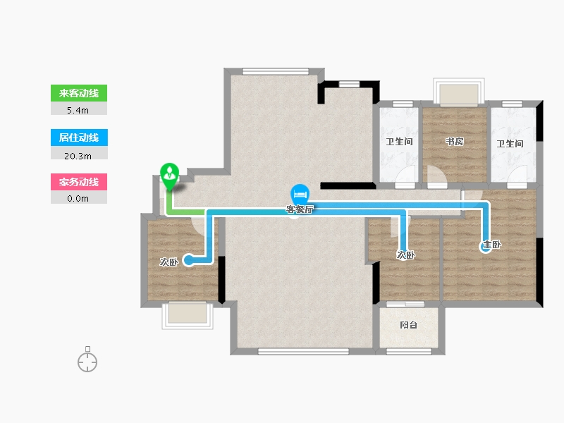 江西省-九江市-碧桂园·南山院子-112.80-户型库-动静线