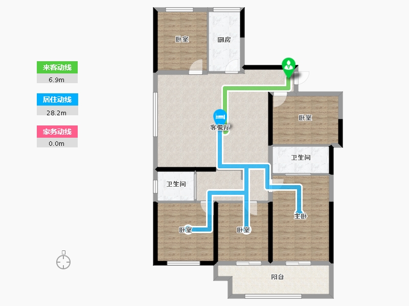 福建省-宁德市-中融·誉府-136.13-户型库-动静线