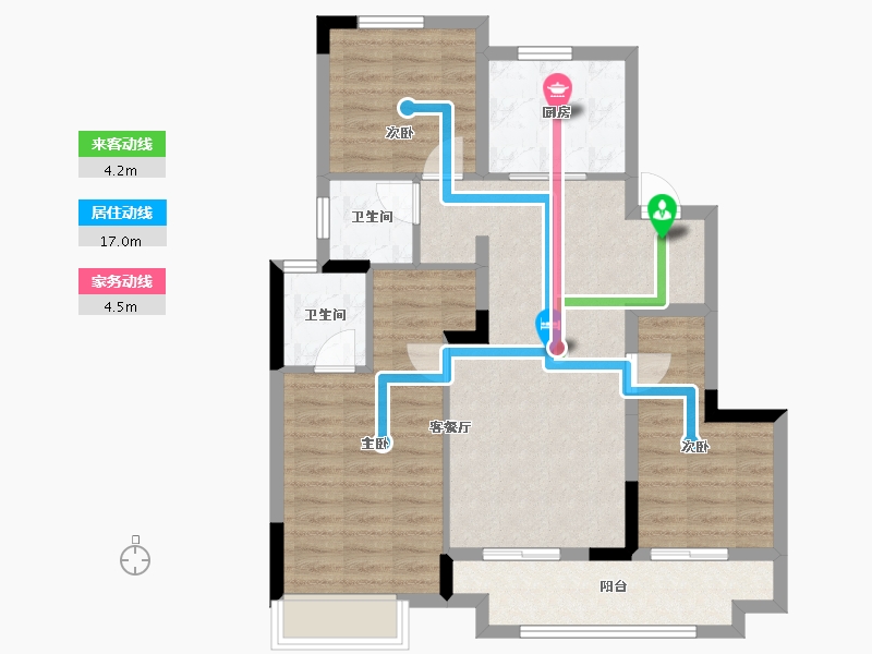 安徽省-蚌埠市-融创山水宸院-81.20-户型库-动静线