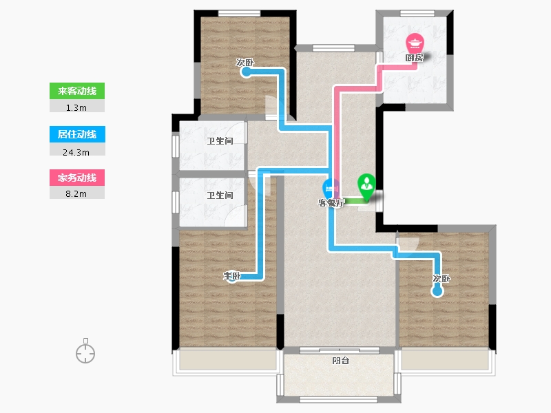 河南省-驻马店市-尙和园-113.19-户型库-动静线