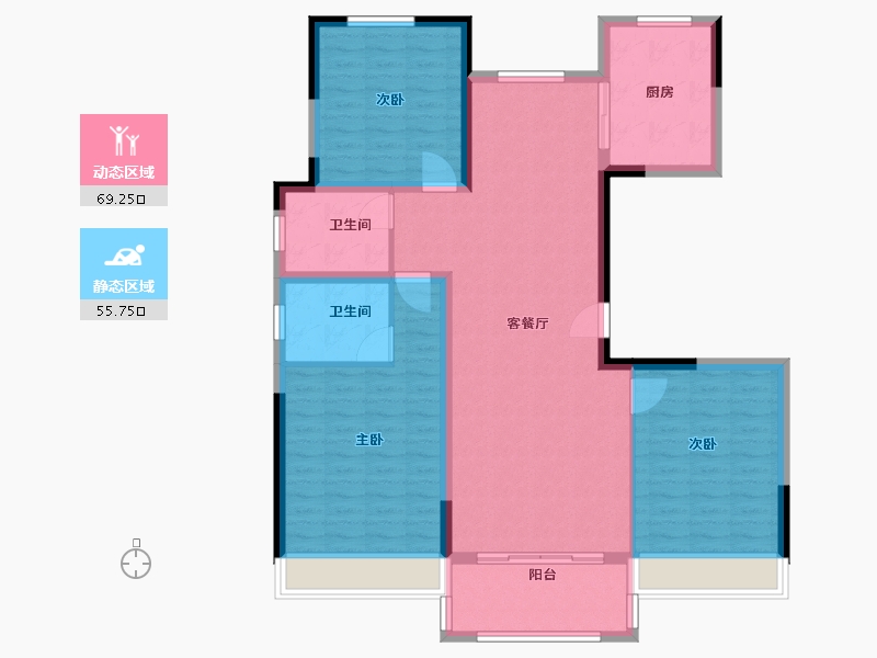 河南省-驻马店市-尙和园-113.19-户型库-动静分区