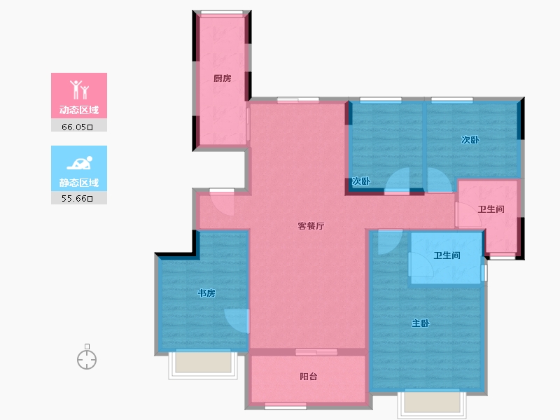 浙江省-湖州市-恒大林溪竹语-109.97-户型库-动静分区