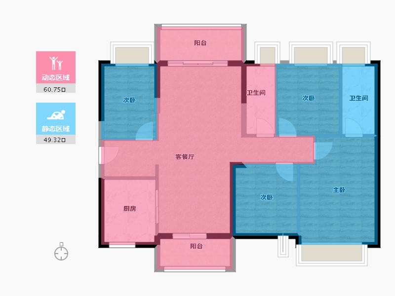 广东省-江门市-时代倾城(江门)-99.12-户型库-动静分区