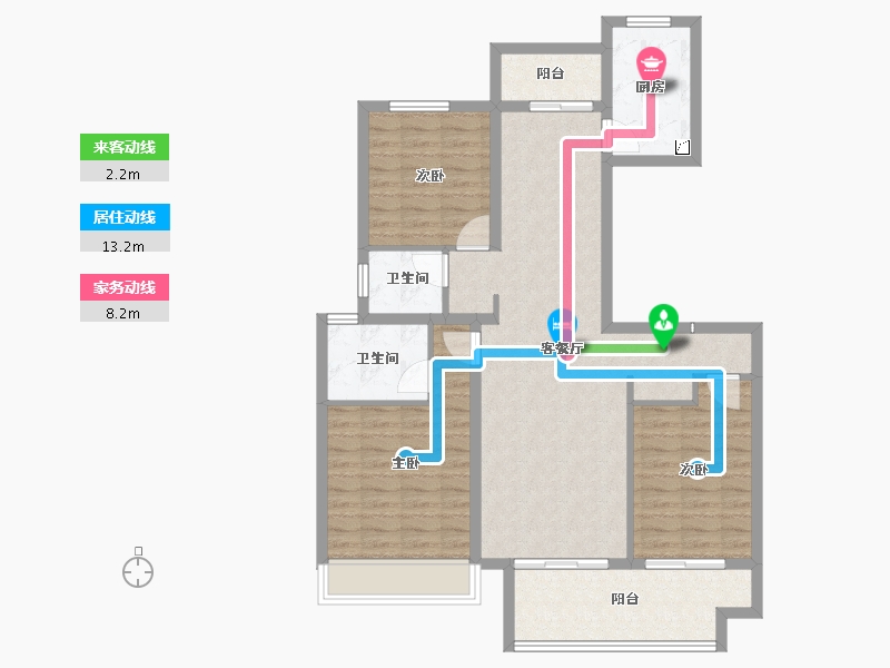 河南省-商丘市-睢县建业·学府上院-99.91-户型库-动静线