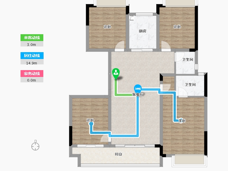 江西省-宜春市-汇金时代中心-110.35-户型库-动静线