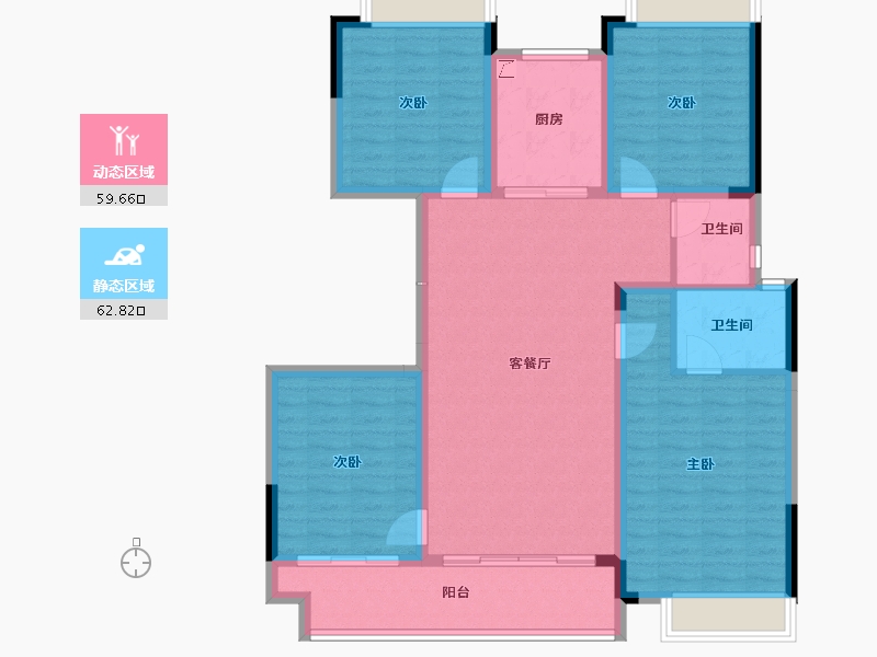 江西省-宜春市-汇金时代中心-110.35-户型库-动静分区