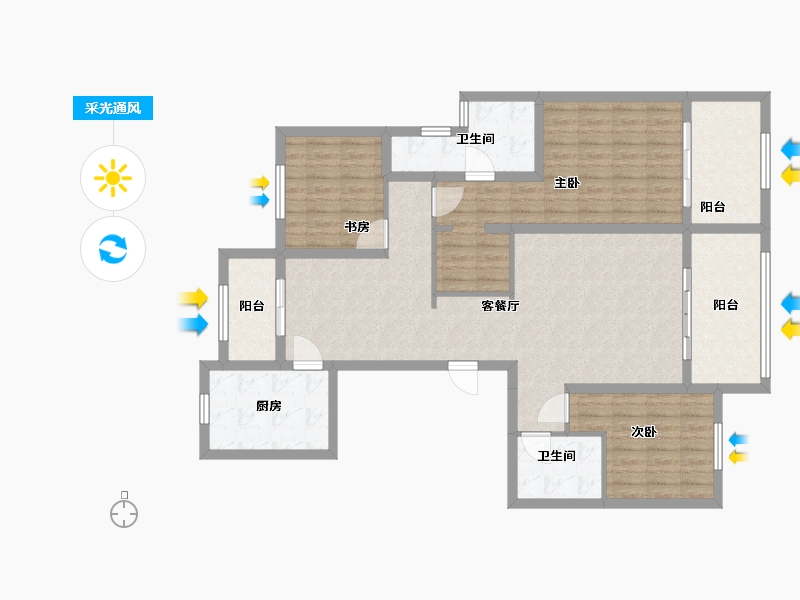 江苏省-连云港市-星河国际-118.98-户型库-采光通风