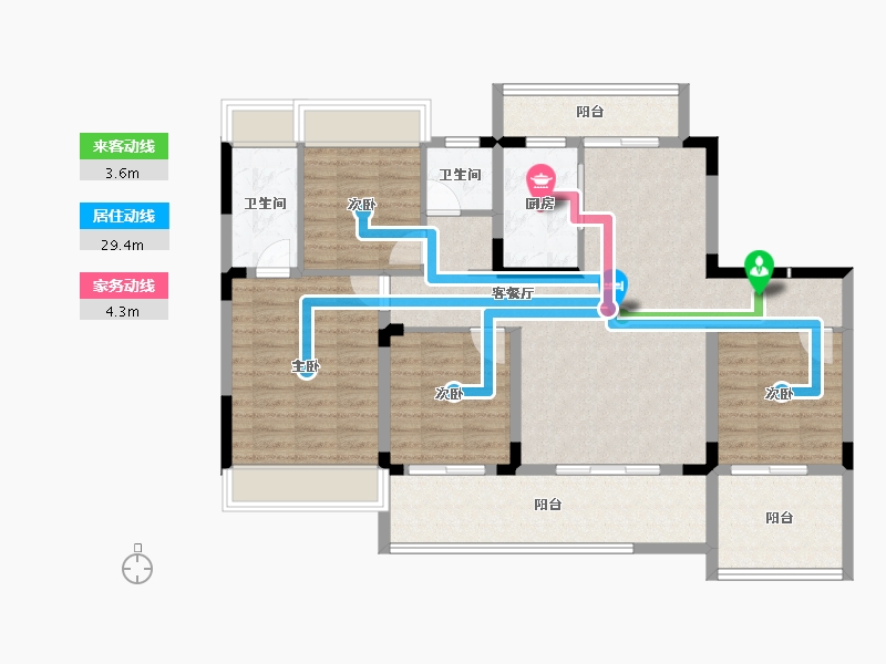 湖北省-十堰市-华西城-110.14-户型库-动静线