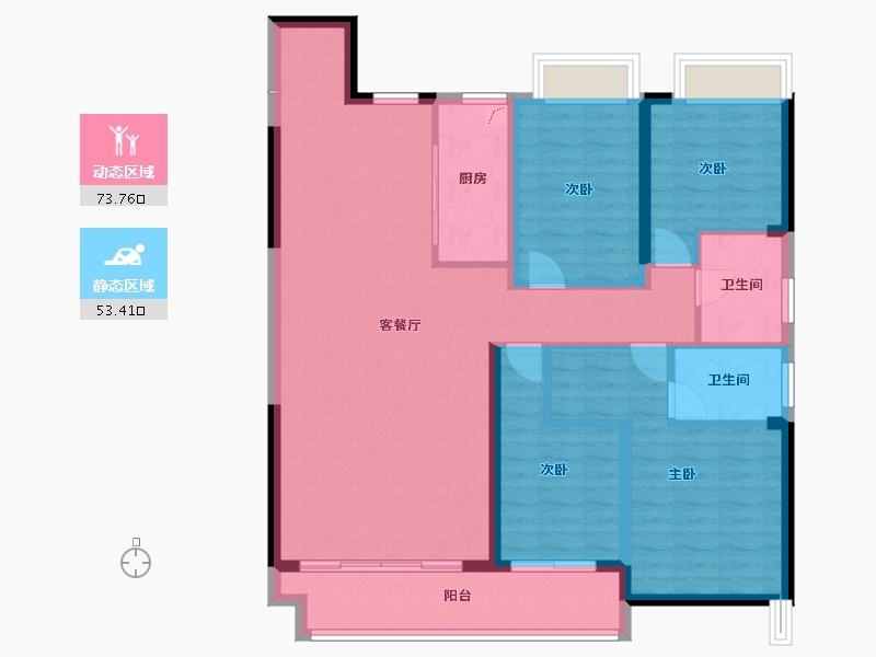 江西省-宜春市-汇金时代中心-114.69-户型库-动静分区