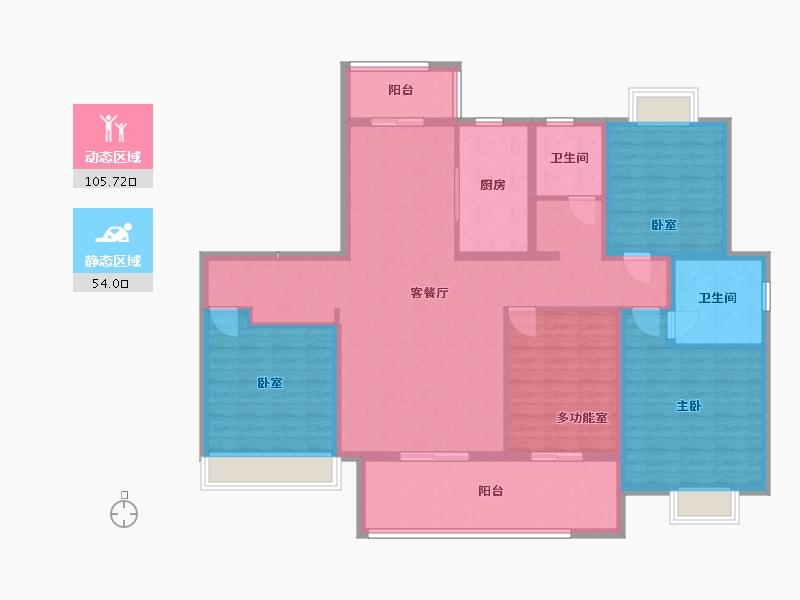 河南省-信阳市-光州壹号院-144.32-户型库-动静分区