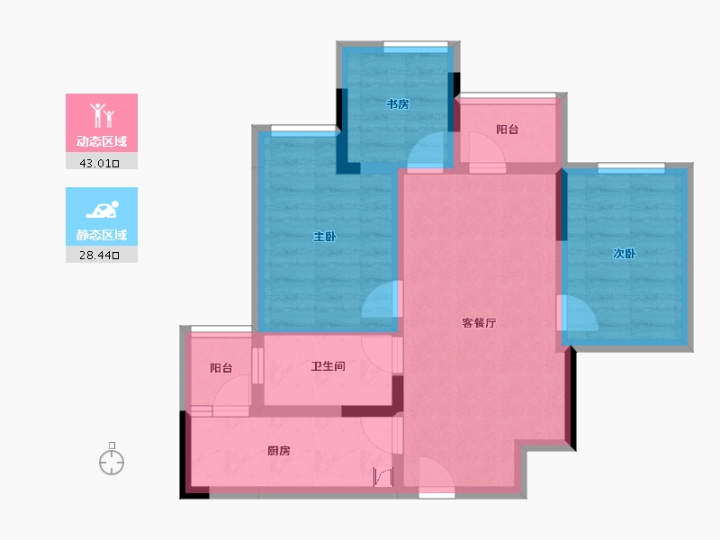 重庆-重庆市-海成轨道0309-62.21-户型库-动静分区