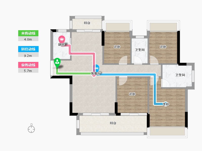 广东省-清远市-远天世纪城-99.89-户型库-动静线