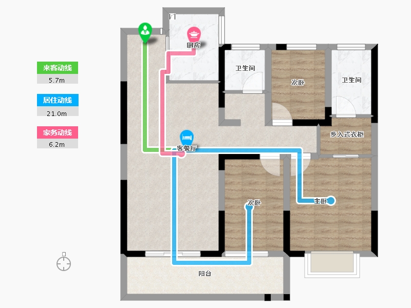 河南省-商丘市-康桥·知园-87.18-户型库-动静线