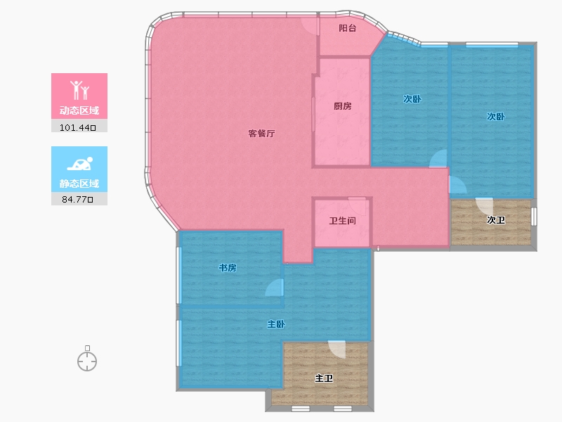 四川省-成都市-新希望D10天府-192.00-户型库-动静分区