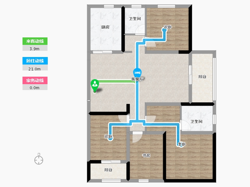 安徽省-蚌埠市-荣盛兰凌御府-112.01-户型库-动静线