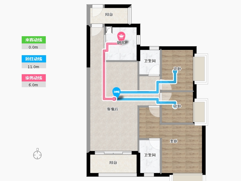 广东省-江门市-时代雁山湖(鹤山)-74.66-户型库-动静线